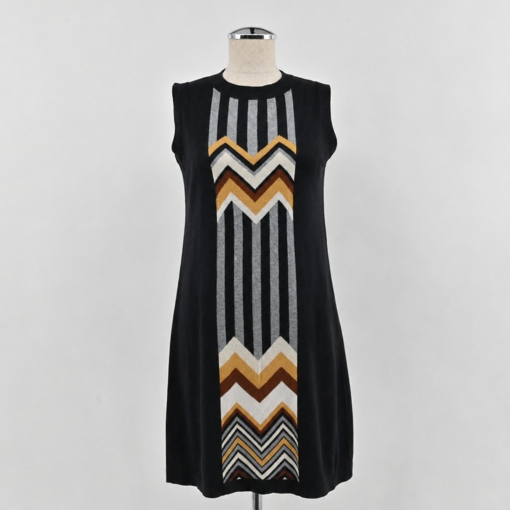 Missoni Target Chevron Knit Shift Dress Womens Size XS Black 20th Anniversary - Picture 1 of 12